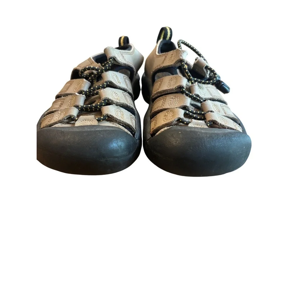 Keen Newport H2 Kids Waterproof Hiking Sandals Tan Black Yellow Size 12
